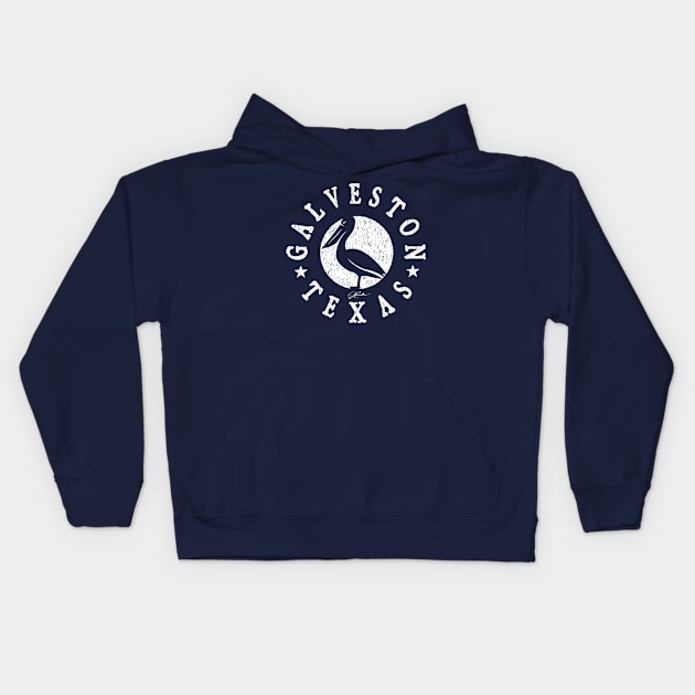 Galveston, Texas Kids Hoodie by jcombs